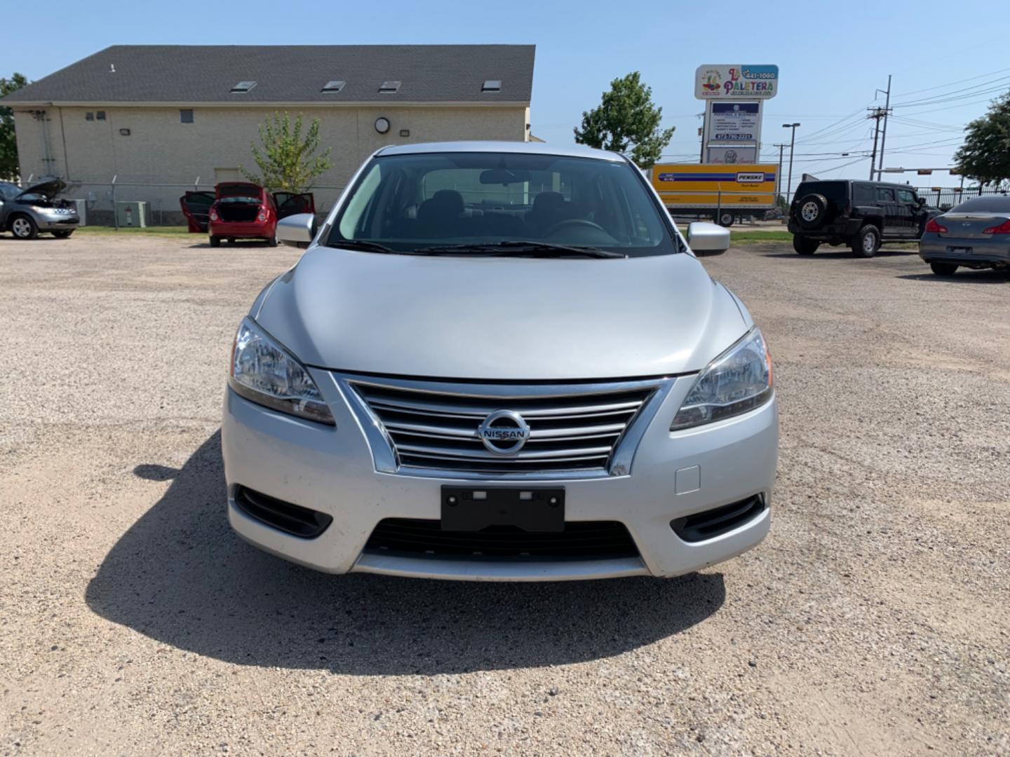 2014 SILVER /Gray Nissan Sentra (1N4AB7AP5EN) with an 1.8L L4 SFI DOHC 16V engine, Automatic transmission, located at 1830 North Belt Line Road, Irving, TX, 75061, (469) 524-0199, 32.834373, -96.993584 - Photo#1