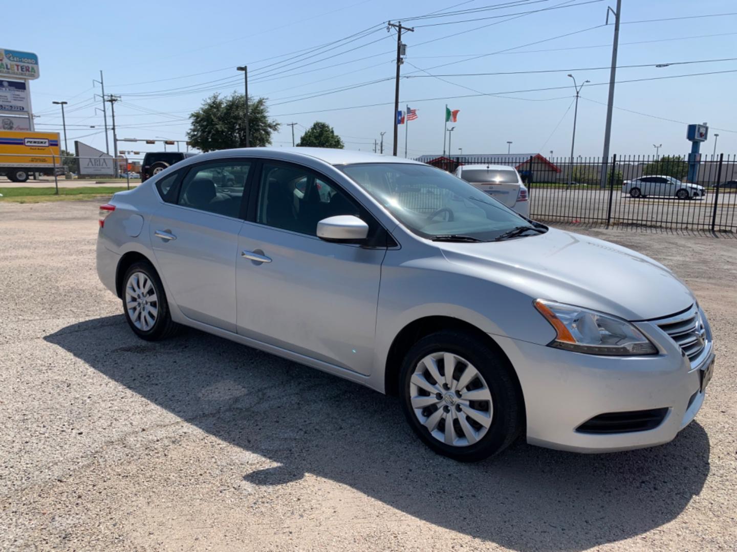 2014 SILVER /Gray Nissan Sentra (1N4AB7AP5EN) with an 1.8L L4 SFI DOHC 16V engine, Automatic transmission, located at 1830 North Belt Line Road, Irving, TX, 75061, (469) 524-0199, 32.834373, -96.993584 - Photo#7