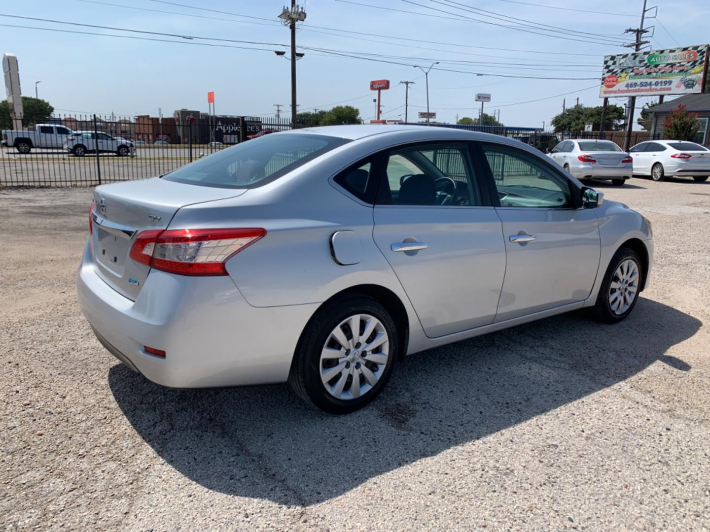 2014 SILVER /Gray Nissan Sentra (1N4AB7AP5EN) with an 1.8L L4 SFI DOHC 16V engine, Automatic transmission, located at 1830 North Belt Line Road, Irving, TX, 75061, (469) 524-0199, 32.834373, -96.993584 - Photo#8