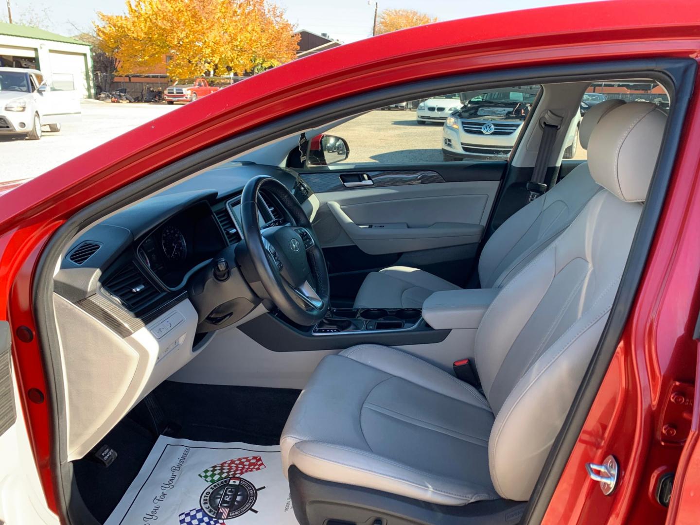 2018 Maroon /Tan Hyundai Sonata Sport (5NPE34AF8JH) with an 2.4L L4 DOHC 16V engine, AUTOMATIC transmission, located at 1830 North Belt Line Road, Irving, TX, 75061, (469) 524-0199, 32.834373, -96.993584 - Photo#7