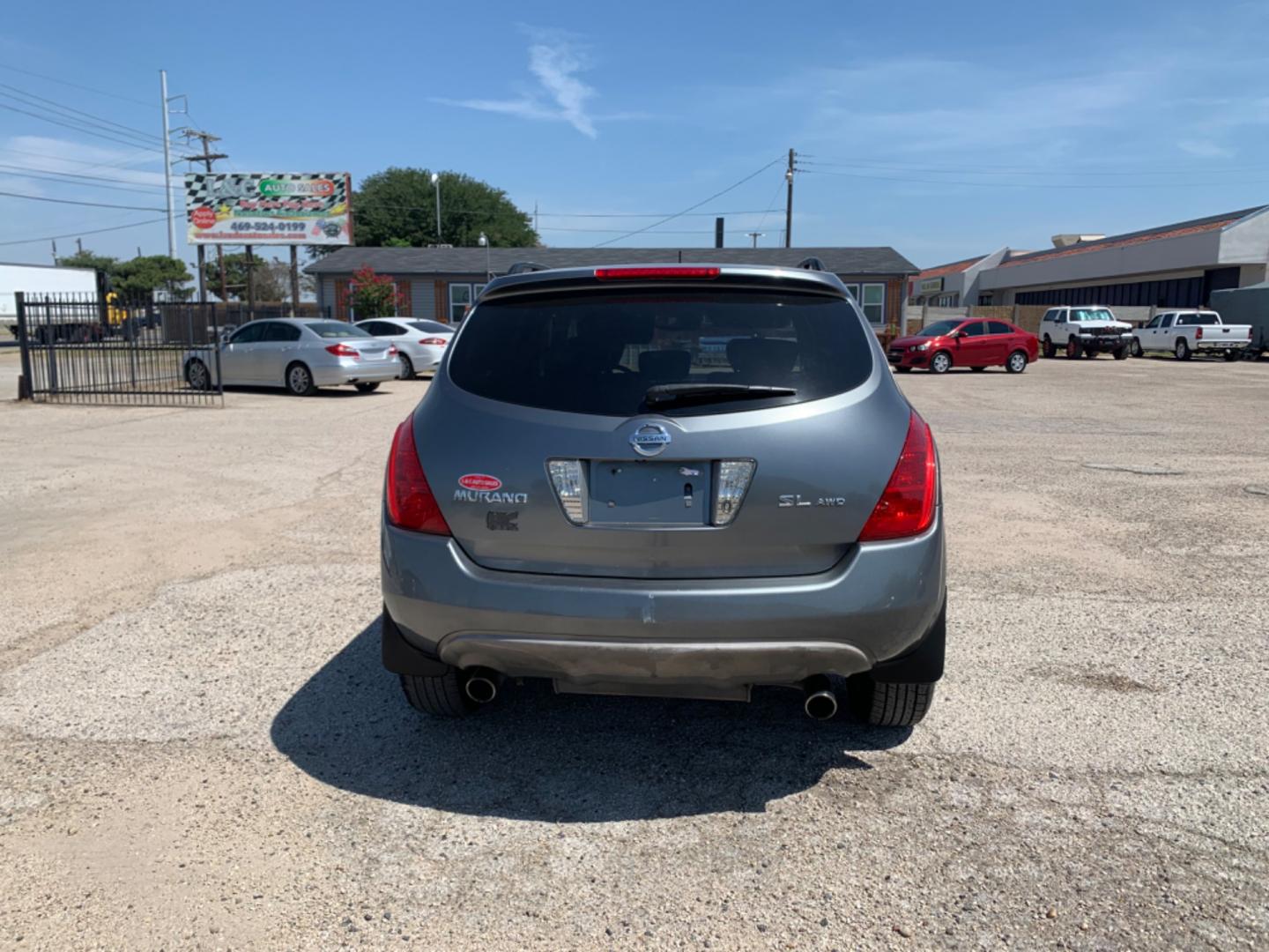 2005 Gray /Black Nissan Murano S AWD (JN8AZ08W65W) with an 3.5L V6 DOHC 24V engine, Automatic transmission, located at 1830 North Belt Line Road, Irving, TX, 75061, (469) 524-0199, 32.834373, -96.993584 - Photo#4