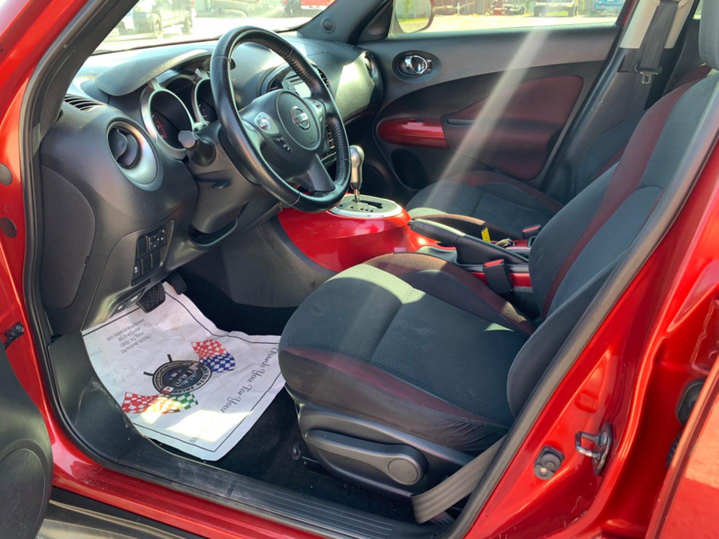 2012 Maroon /Black Nissan Juke S FWD (JN8AF5MR2CT) with an 1.6L L4 DOHC 16V engine, Automatic transmission, located at 1830 North Belt Line Road, Irving, TX, 75061, (469) 524-0199, 32.834373, -96.993584 - Photo#8