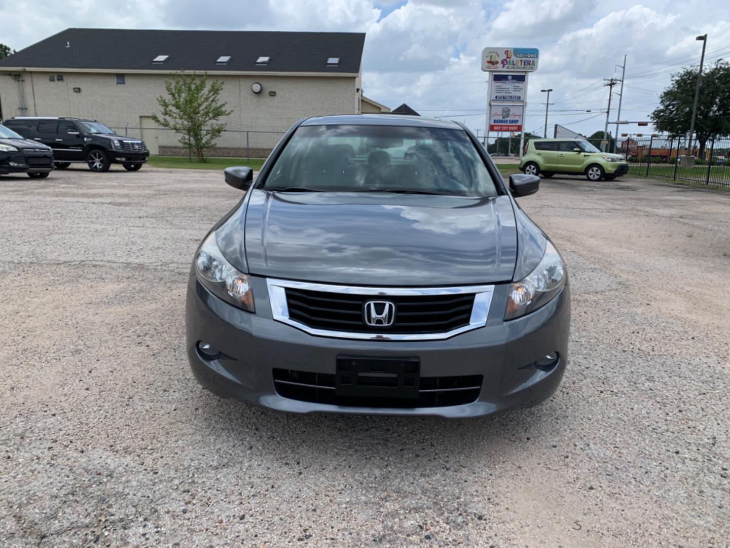 2010 Gray /Black Honda Accord EX-L (5KBCP3F83AB) with an 6 Cylinders 3.5L FI SOHC 212 CID engine, Automatic transmission, located at 1830 North Belt Line Road, Irving, TX, 75061, (469) 524-0199, 32.834373, -96.993584 - Photo#1