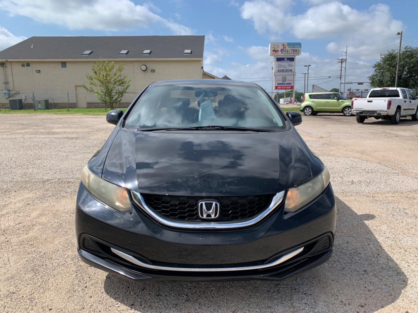 2013 Black /Black Honda Civic EX (19XFB2F81DE) with an 1.8L FI SOHC 110 CID engine, Automatic transmission, located at 1830 North Belt Line Road, Irving, TX, 75061, (469) 524-0199, 32.834373, -96.993584 - Photo#1