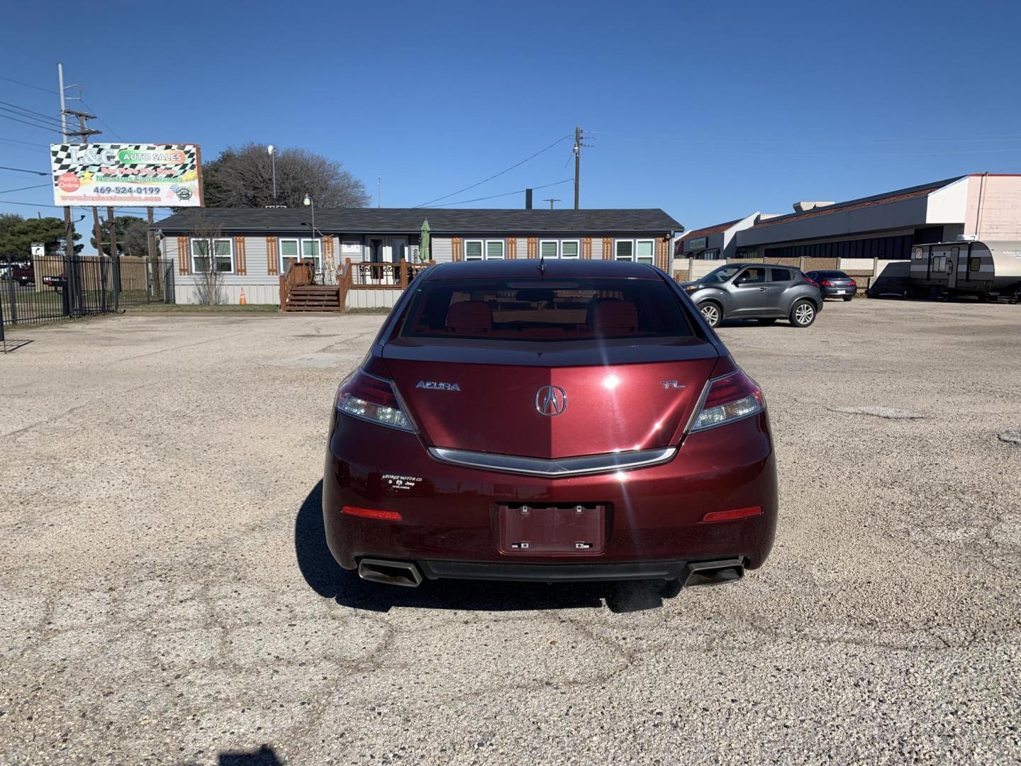 2012 Maroon /Tan Acura TL (19UUA8F26CA) with an 3.5L V6 SOHC 24V engine, Automatic transmission, located at 1830 North Belt Line Road, Irving, TX, 75061, (469) 524-0199, 32.834373, -96.993584 - Photo#4