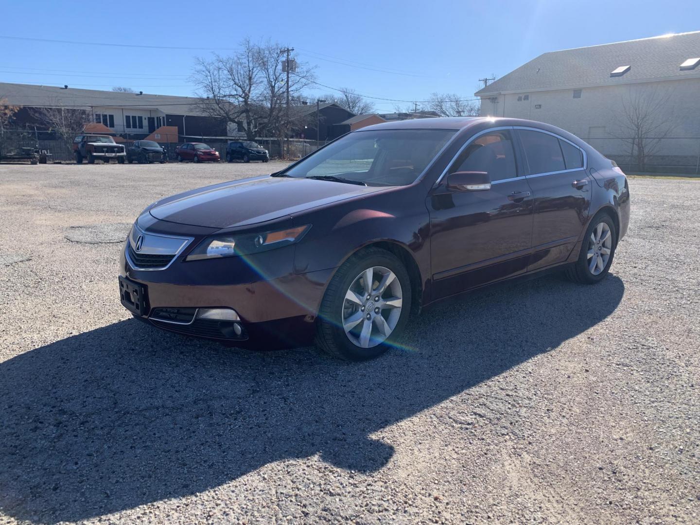 2012 Maroon /Tan Acura TL (19UUA8F26CA) with an 3.5L V6 SOHC 24V engine, Automatic transmission, located at 1830 North Belt Line Road, Irving, TX, 75061, (469) 524-0199, 32.834373, -96.993584 - Photo#2