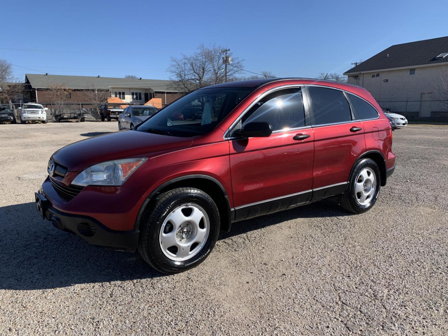 2008 Maroon /Black Honda CR-V LX 2WD AT (3CZRE38358G) with an 2.4L L4 DOHC 16V engine, AUTOMATIC transmission, located at 1830 North Belt Line Road, Irving, TX, 75061, (469) 524-0199, 32.834373, -96.993584 - Photo#0