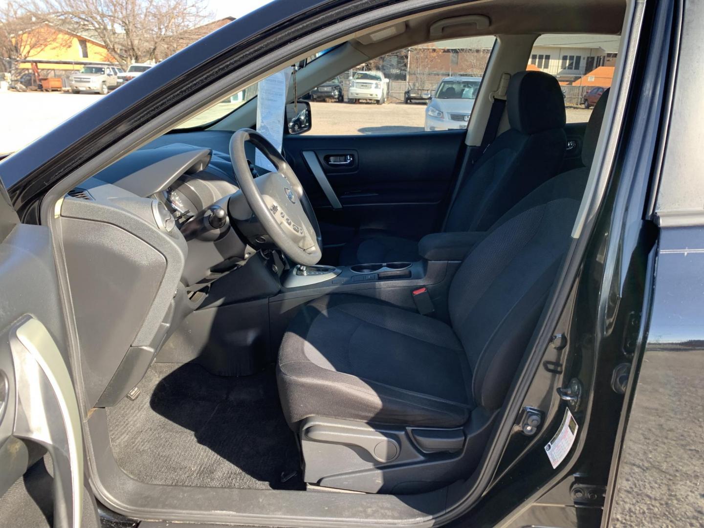 2013 Black /gray Nissan Rogue S 2WD (JN8AS5MT6DW) with an 2.5L L4 DOHC 16V engine, AUTOMATIC transmission, located at 1830 North Belt Line Road, Irving, TX, 75061, (469) 524-0199, 32.834373, -96.993584 - Photo#7